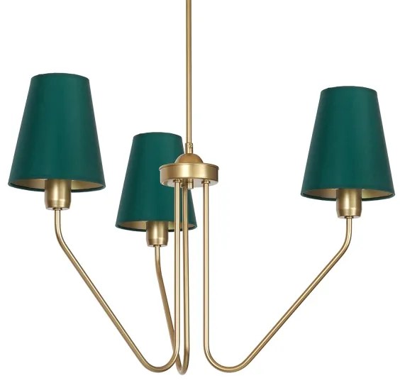 Csillár rúdon VICTORIA 3xE27/60W/230V zöld