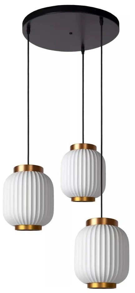 Lucide 13435/03/31 - Csillár zsinóron GOSSE 3xE27/40W/230V porcelán