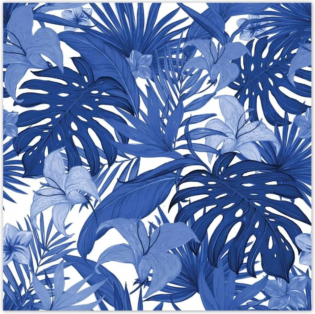 Poszterek 140x140 Classic Blue Monstera