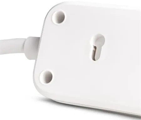 Elosztósor, 3 aljzat, 1,5 m, USB, kapcsolóval, ENTAC, fehér (ENTEL3K1U)