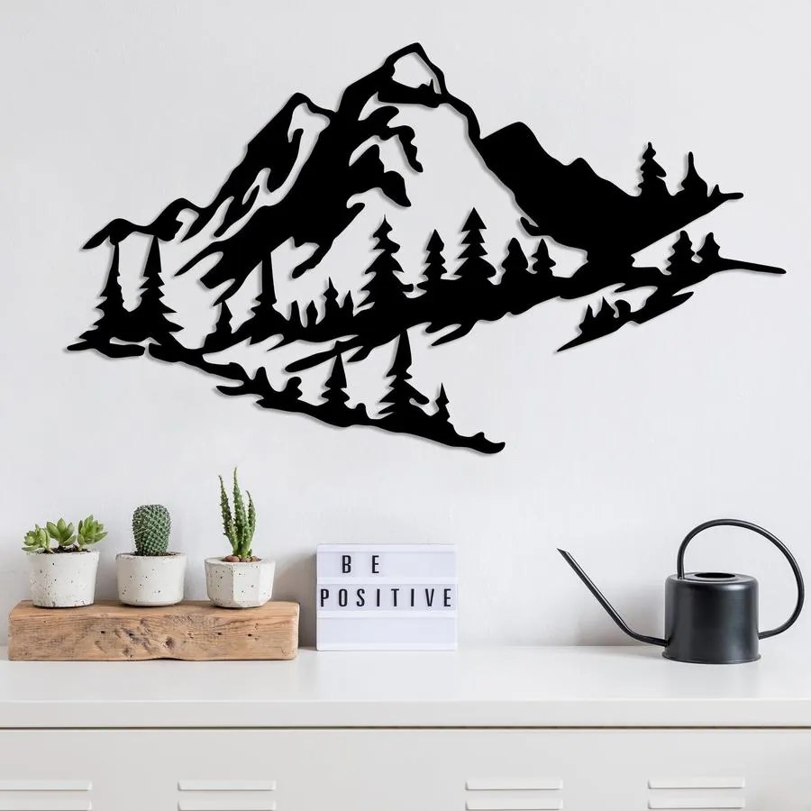 Fém fali dekoráció, Mountain 2