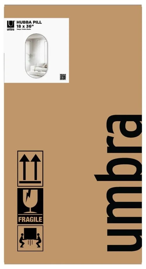 Fali tükör 46x91 cm Hubba – Umbra