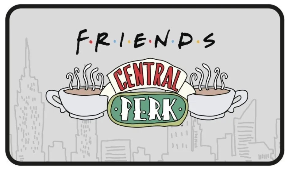 Jóbarátok Central Perk lábtörlő, fürdőszobai kilépő 40x70 cm