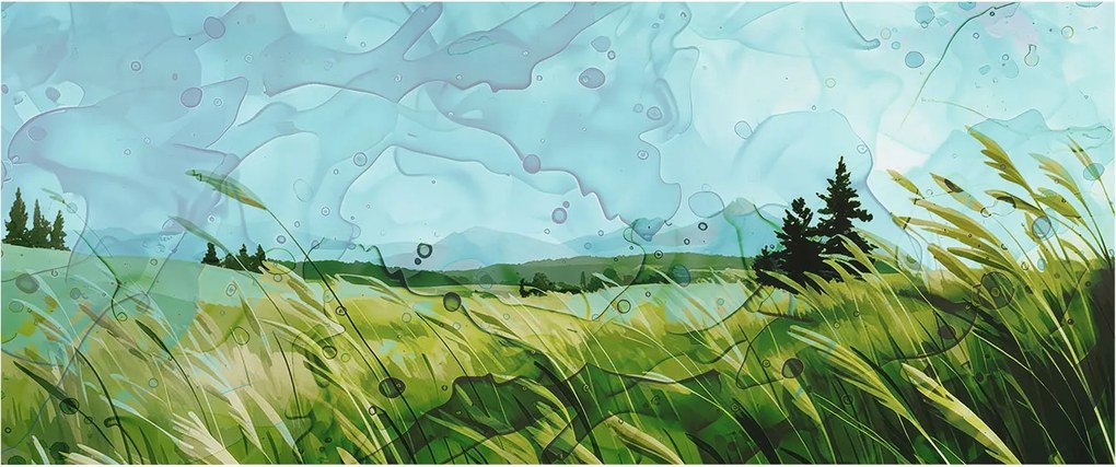 Flizelin fotótapéta Flizelin Design Zöld tájképek 250x104