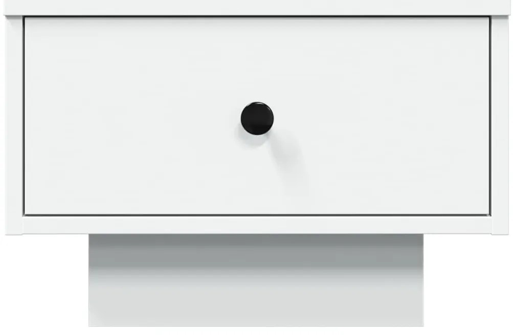 Fehér szerelt fa dohányzóasztal 60 x 45 x 31 cm