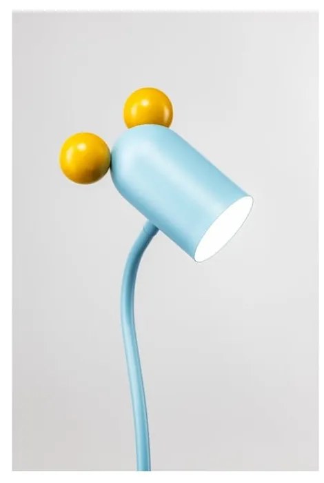 Világoskék asztali lámpa fém búrával (magasság 50 cm) Mouse – GTV