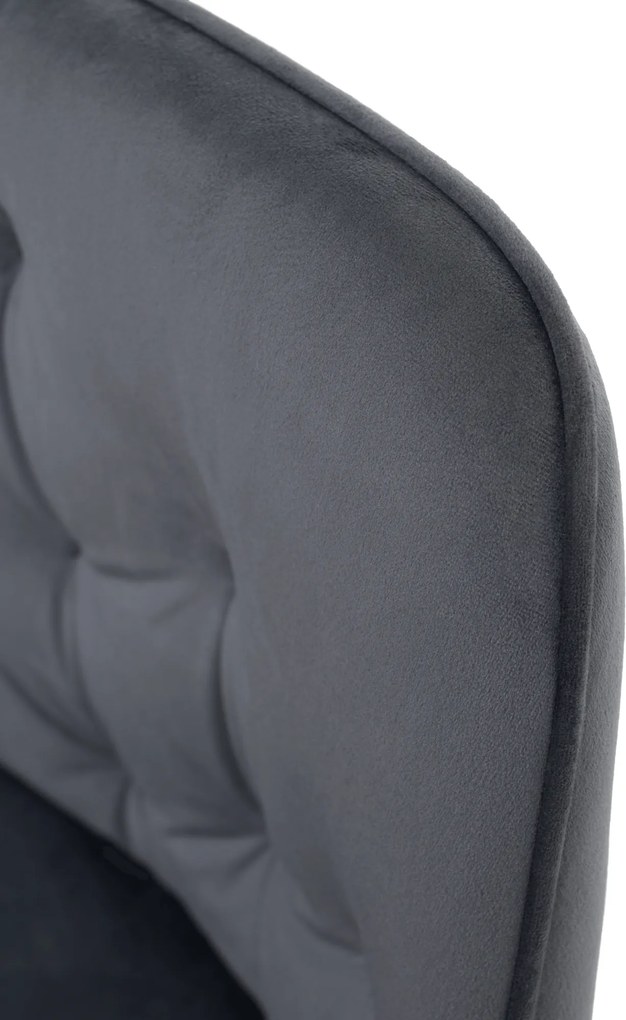 Design fotel, szürke Velvet szövet, VERIO