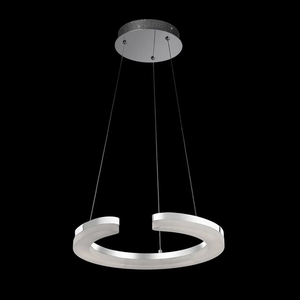 ITALUX MD1202214-1B BLUNDER Modern Led Függesztett Lámpa Króm LED IP20