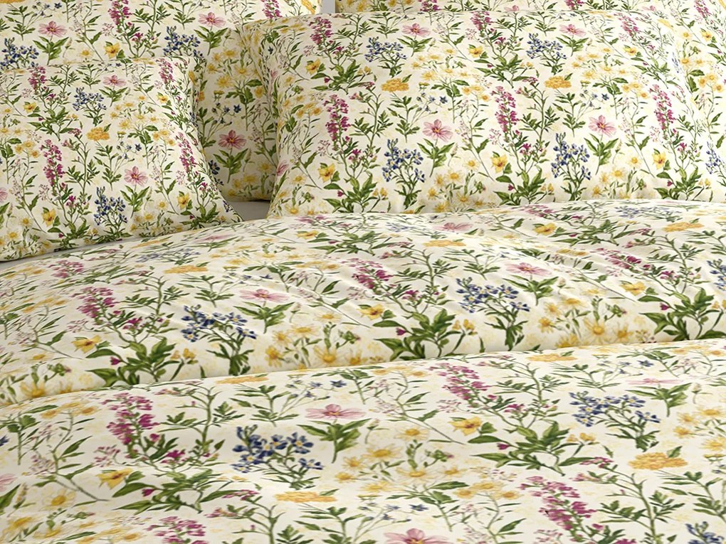 Pamut ágynemű HERBELLE színes Ágyneműhuzat mérete: 70 x 90 cm | 140 x 200 cm