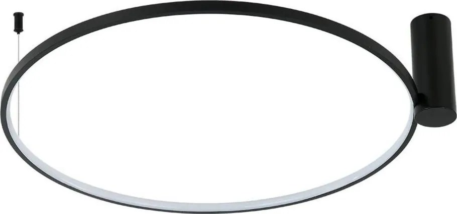 LED mennyezeti lámpa RING S 34W/230V 3000/4000/6000K, átmérő 60 cm, fekete