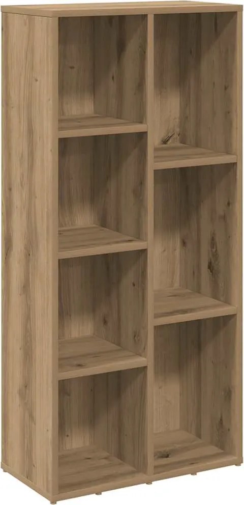 vidaXL kézműves tölgy színű könyvszekrény 50 x 25 x 104 cm
