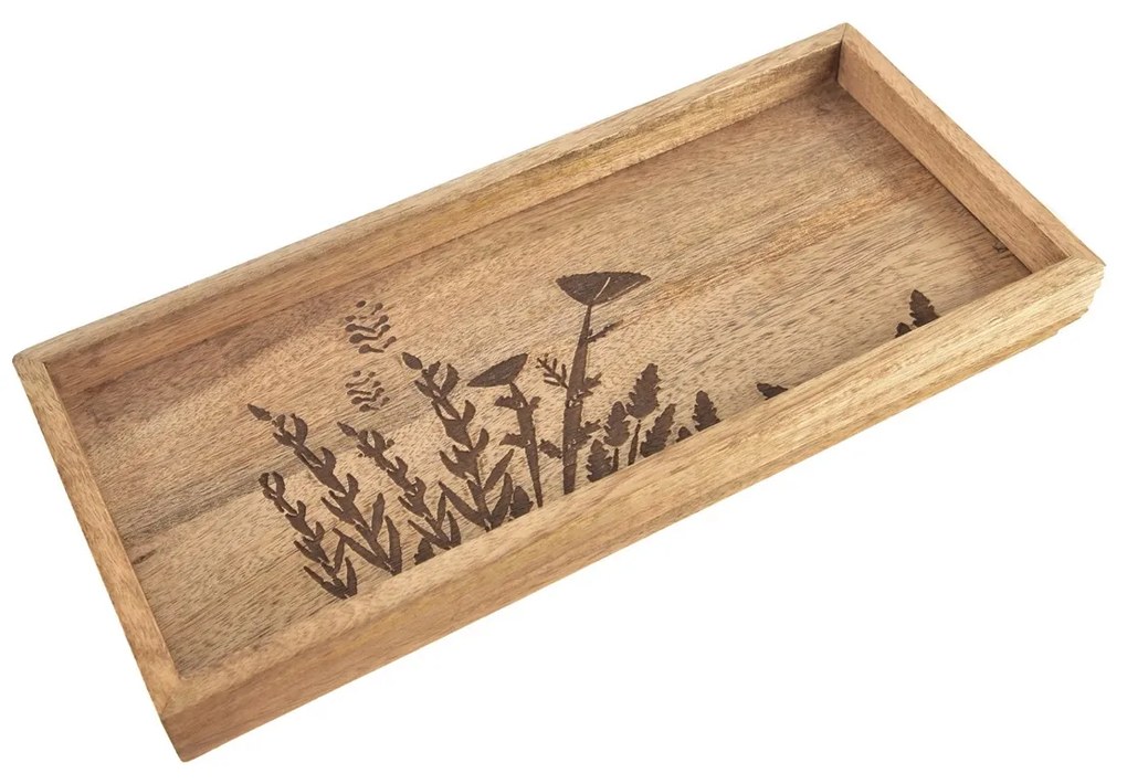 InDecor Dekoratív tál mangófából Louka, 36 x 16 x4 cm