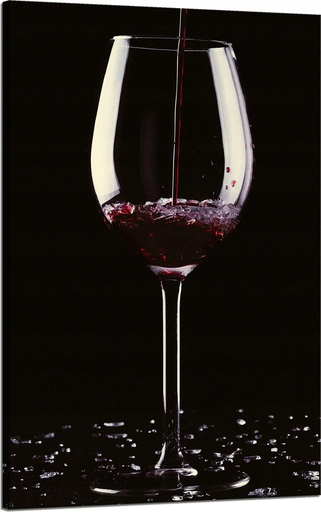 Vászonkép Konyha Boros pohár Konyha dekoráció 50x80 cm