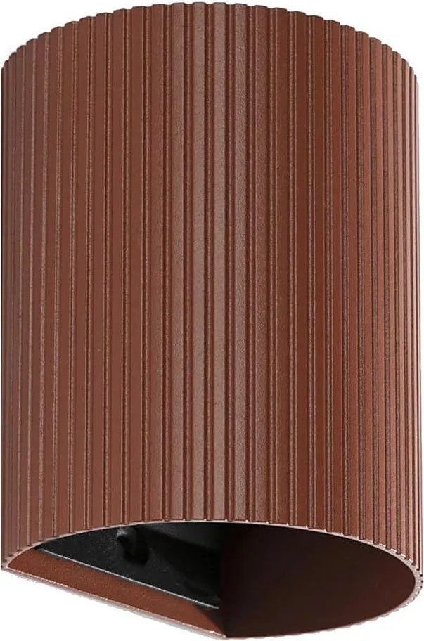 FARO 40529 - Fali lámpa SOLE 1xGU10/8W/230V tégla csipkézett kerek