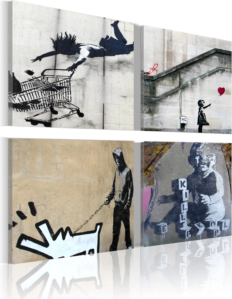 Kép - Banksy - négy eredetinek ötletek