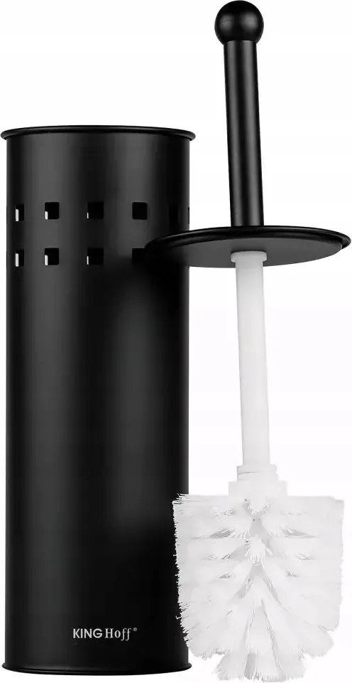 Wc kefe fém fekete Kinghoff KH-1812