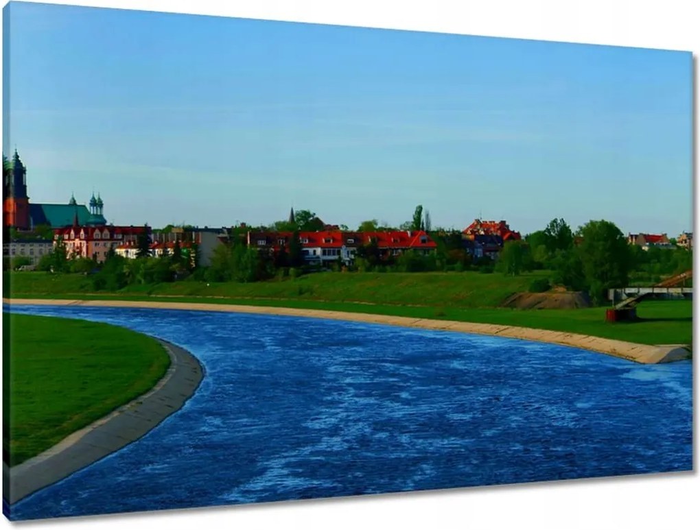 Vászonkép 90x60 Poznań Panoráma