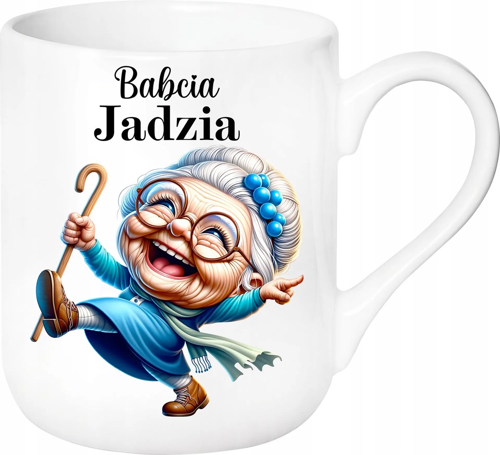 Vicces Elegáns Bögre Nagymama Napjára Születésnapi Ajándék+nagymama Neve +doboz