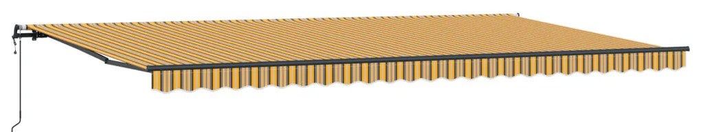Automatikus Behúzható Napellenző Csíkos 600x300 cm