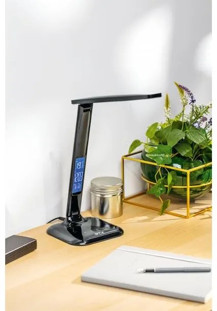 Lámpa Asztali LINEAR 7W, 420lm,mAC220-240V, 3-CCT, 5 fokozatú fényerő ,PF>0,5,RA>80, fekete