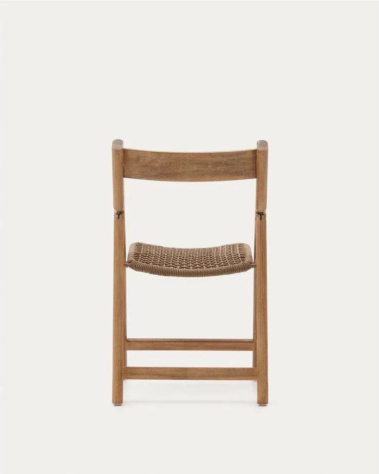 Barna-natúr színű tömörfa kerti szék Dandara – Kave Home