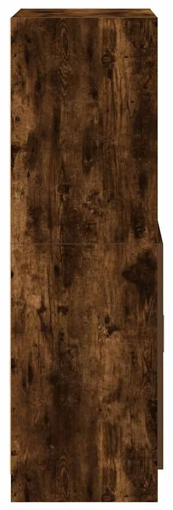 füstös tölgy színű szerelt fa konyhaszekrény 57x41,5x131,5 cm