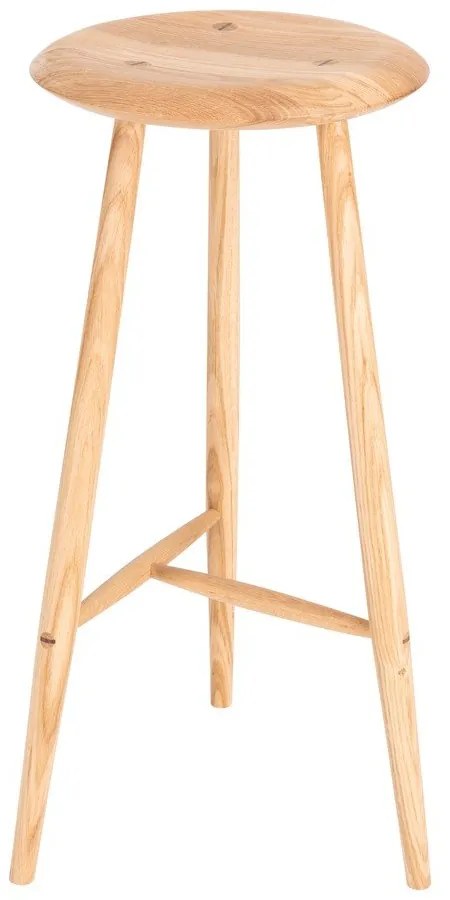 Natúr színű tölgyfa bárszék (ülésmagasság 75 cm) Blanc – Gazzda