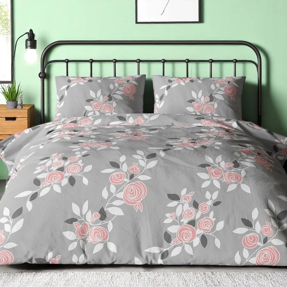 Pamut ágynemű Homa TORRY ROSES 3 részes 140x200 cm