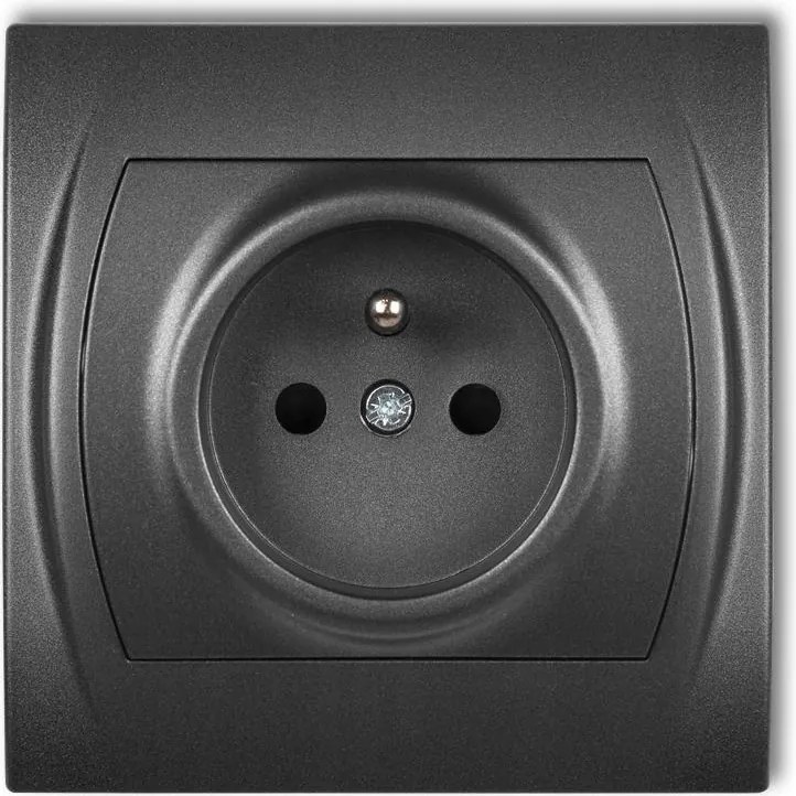 Karlik Logo grafit szimpla aljzat +0 -11LGP-1z