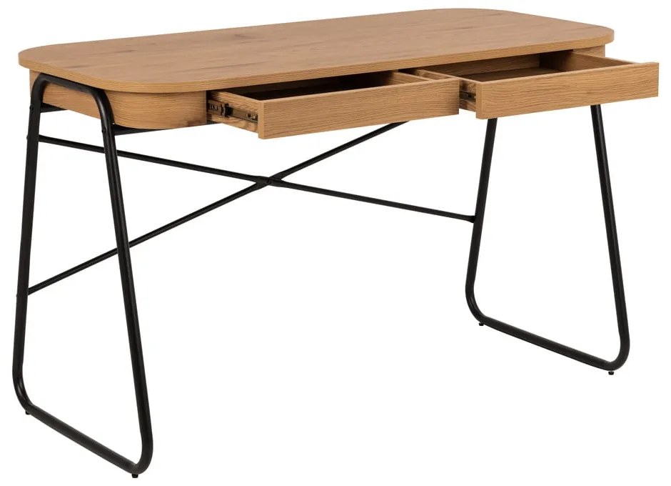 Íróasztal tölgyfa dekoros asztallappal 60x120 cm Blueton – Actona
