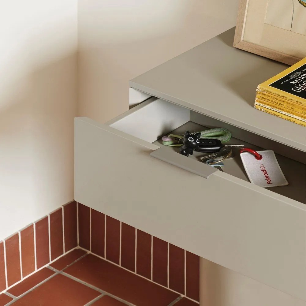 Bézs konzolasztal 36x100 cm Totem – Teulat