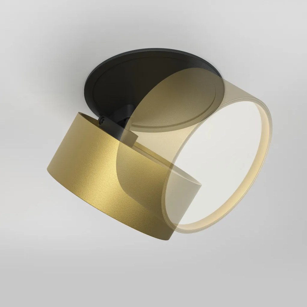 DL024-12W-DTW-BMG Onda Alumínium Süllyesztett Lámpa Fekete Színű LED 12 W 2200-4000 Kelvin 620 Lumen IP20