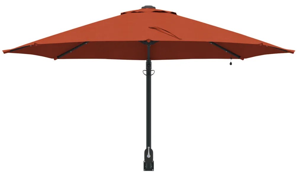 Falra Szerelhető Kert Napernyő LED-del Terrakotta 248 cm