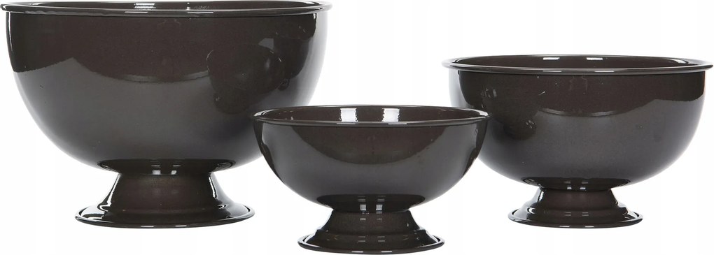 3 db Zománcozott Védőburkolat barna fényes