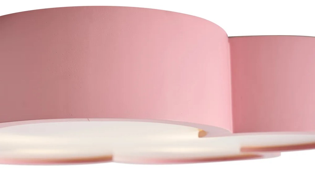 Gyerekszoba mennyezeti lámpa rózsaszín és fehér - Lucille