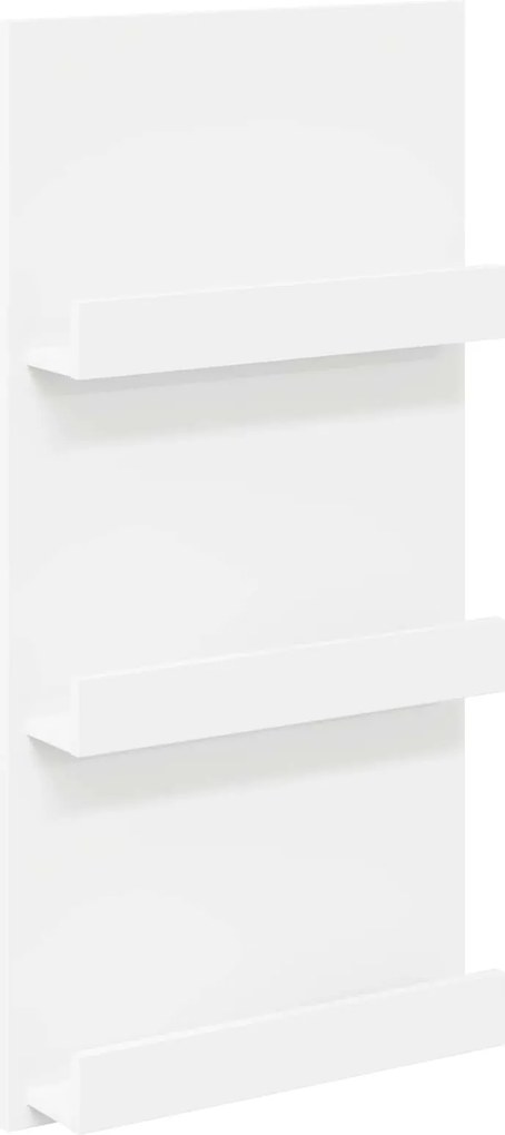 vidaXL Magazin állvány polcokkal Fehér 51 x 11 x 102 cm Faanyag
