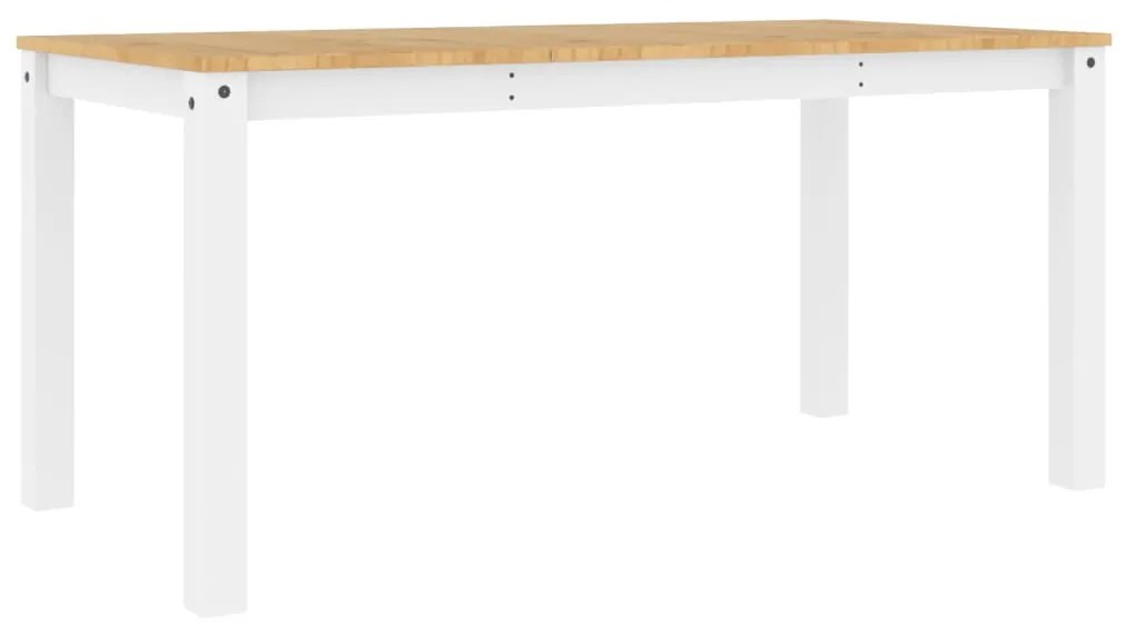Panama fehér tömör fenyőfa ebédlőasztal 160 x 80 x 75 cm