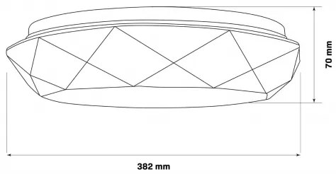 LED dimmelhető fürdőszobai lámpa GALAXY LED/48W/230V 3000-6000K IP44 + távirányító
