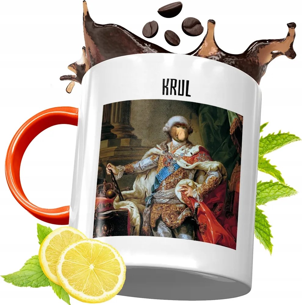 Narancssárga Bögre Vicces Janusz Hordozó Ajándék fényképes nyomtatással