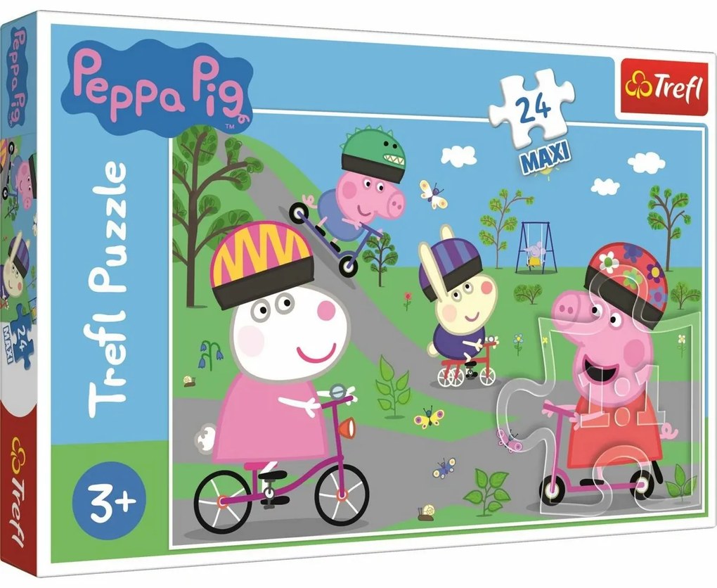 Trefl Peppa Malac Maxi Puzzle Aktív nap, 24 db