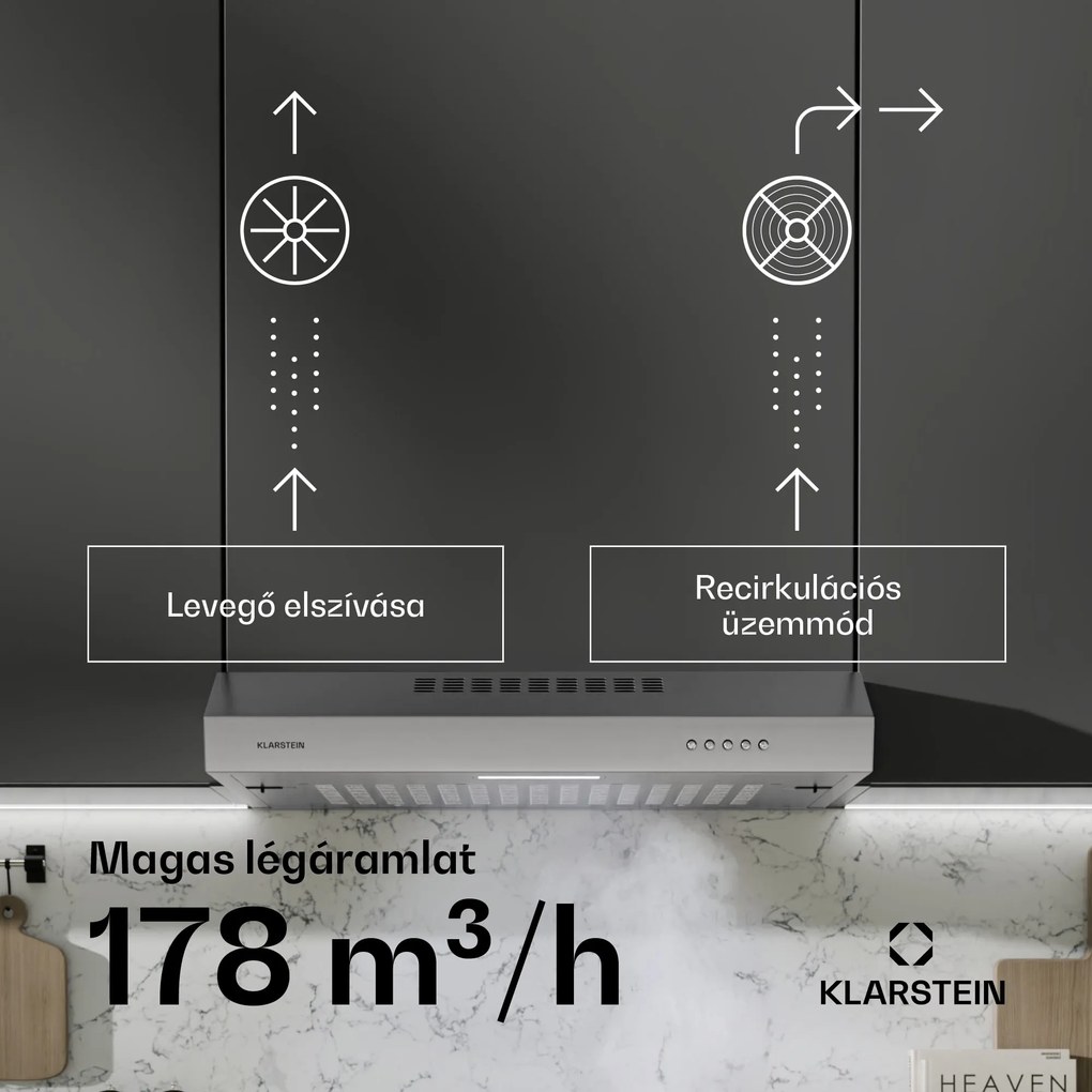 Klarstein SlimVent 60 Silver páraelszívó