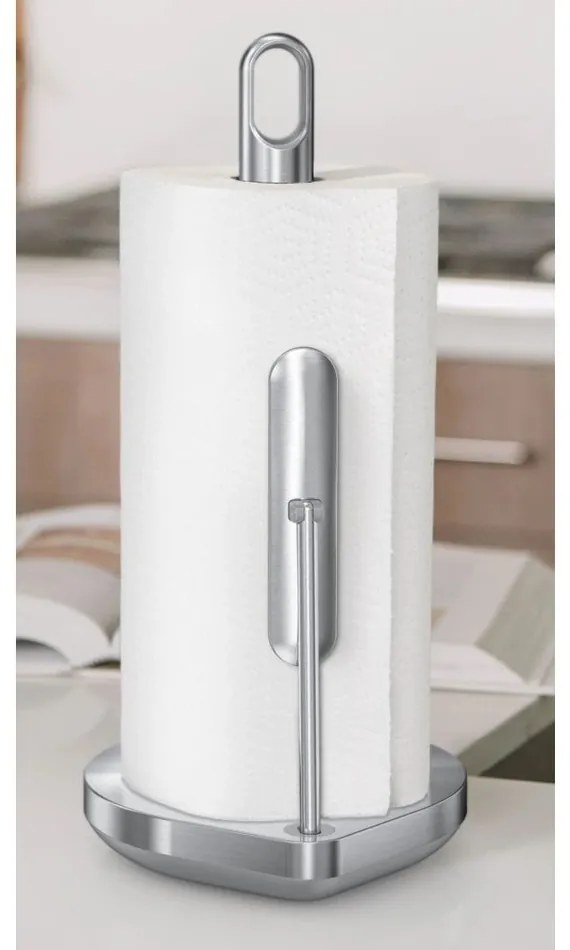 Simplehuman Papírtörlő tartó, 17 cm-estekercsekhez, csiszolt rozsdamentes acél