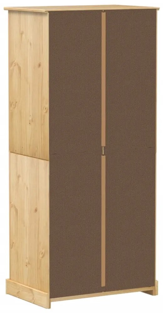 Corona tömör fenyőfa ruhásszekrény 76x50x170 cm