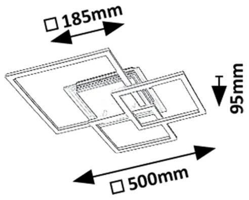Rabalux 71371 - LED mennyezeti lámpatest OTTAVIA LED/40W/230V 3000K