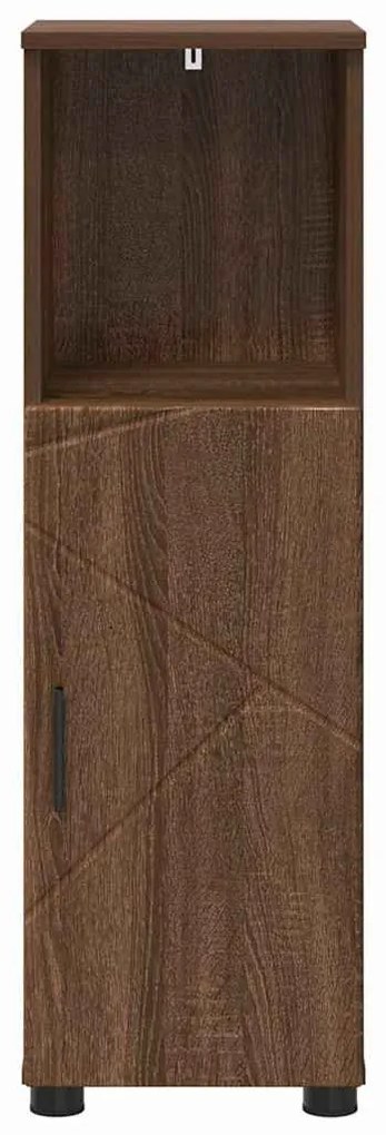 Fürdőszoba Székény ajtóval barna tölgy 30 x 35 x 95 cm Faanyag