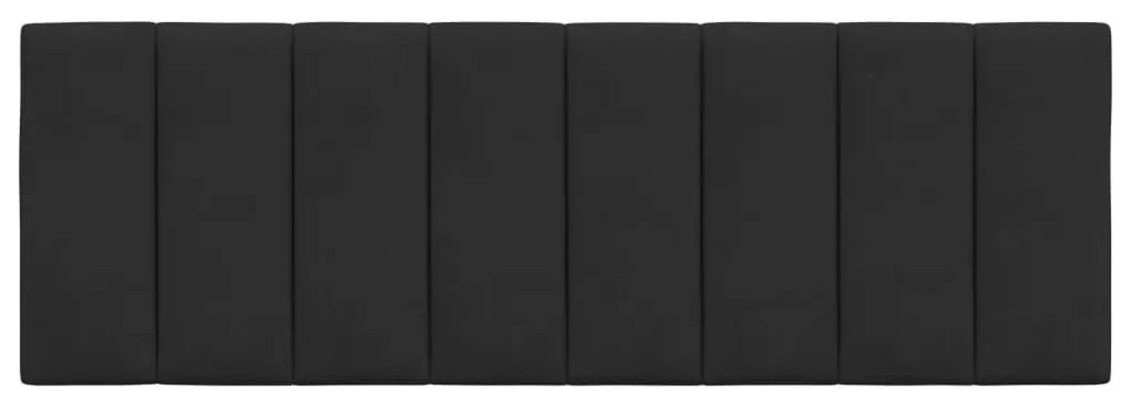 fekete bársony fejtámla párna Hanko 120 cm