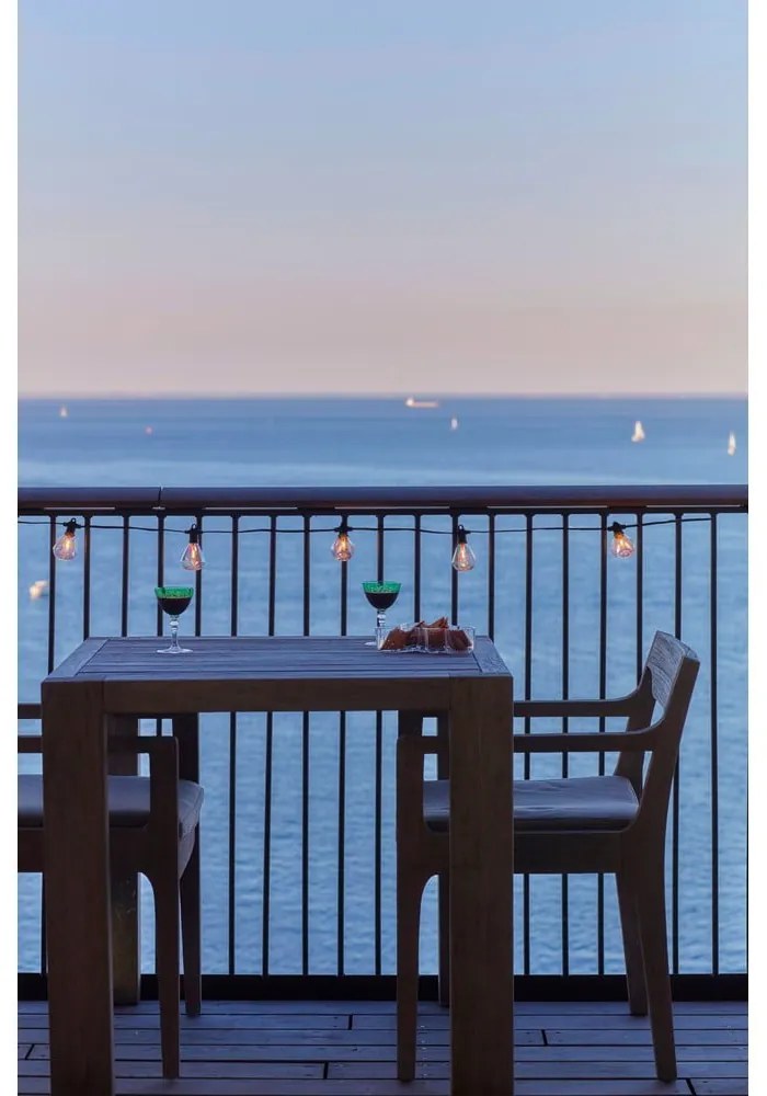 Konnektorhoz csatlakoztatható-napelemes fényfüzér, izzók száma 10 db, hosszúság 300 cm Marcus – Sirius