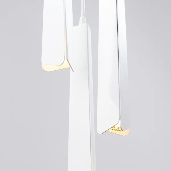 Sollux SL.1398 - Csillár zsinóron PRYSM 3xG9/8W/230V fehér