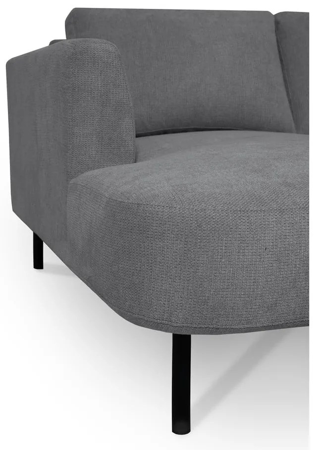 Sötétszürke sarokkanapé (jobb oldali-U alakú) Hero – Scandic