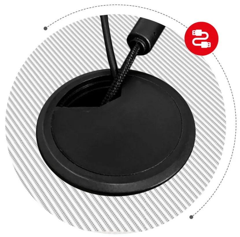 Gamer asztal fejhallgató és pohártartó fehér 120 cm x 60 cm